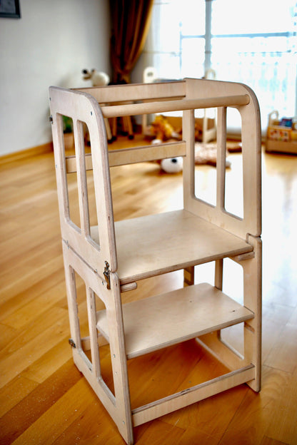 2-in-1 Montessori Step Stool & Desk