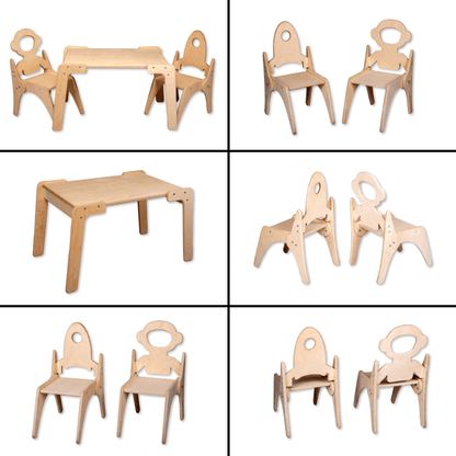 Montessori Table and Chair Set