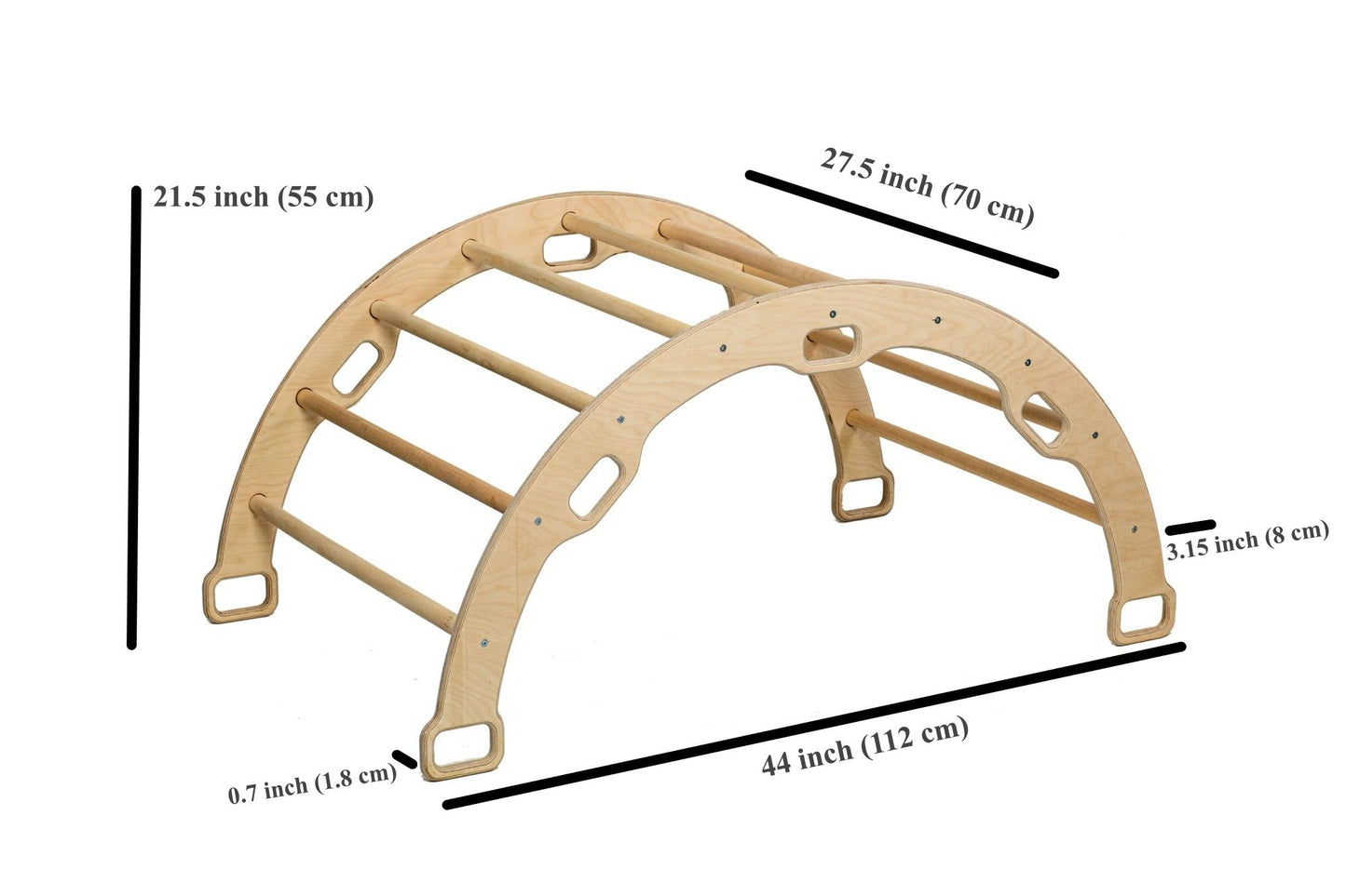 2-in-1 Climbing Arch & Rocker with Pillow