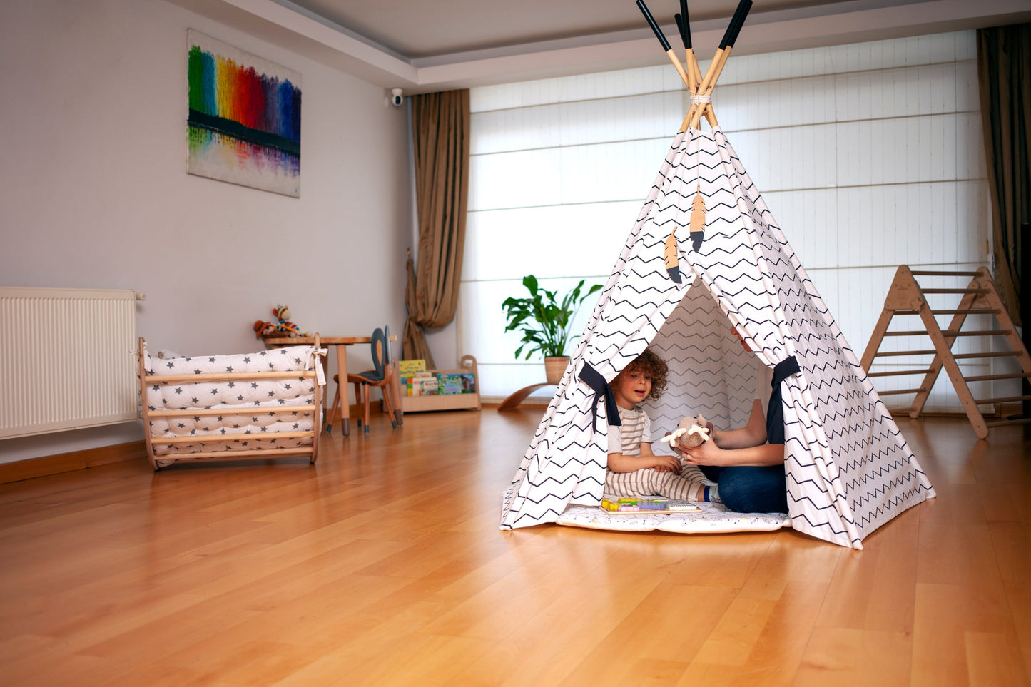 XL Teepee Tent and Play Mat Set