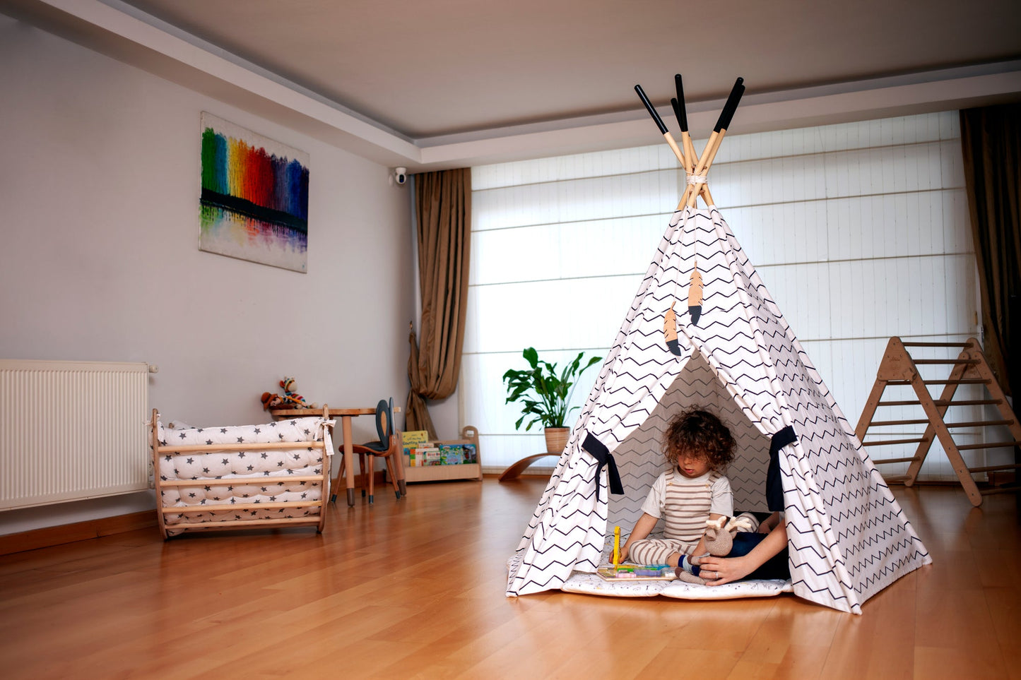 XL Teepee Tent and Play Mat Set