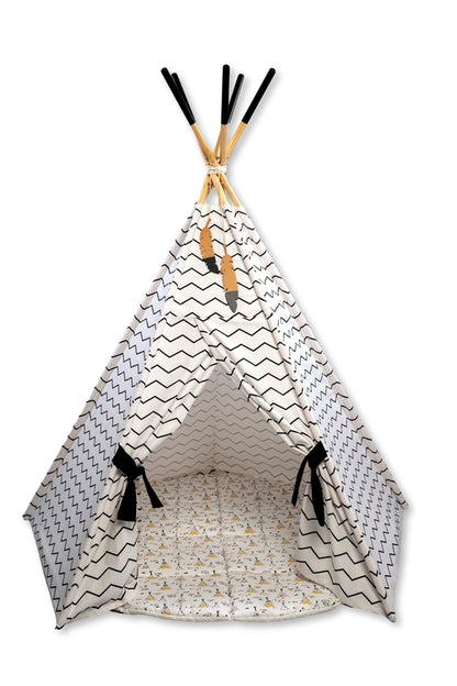 XL Teepee Tent and Play Mat Set